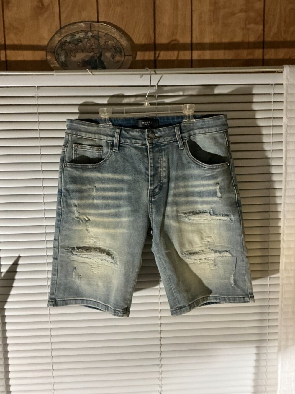 Blue washed Amiri denim shirts